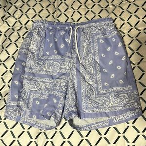 Purple paisley bathing suit